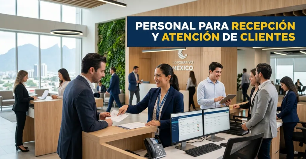 Personal para Recepción y Atención de Clientes